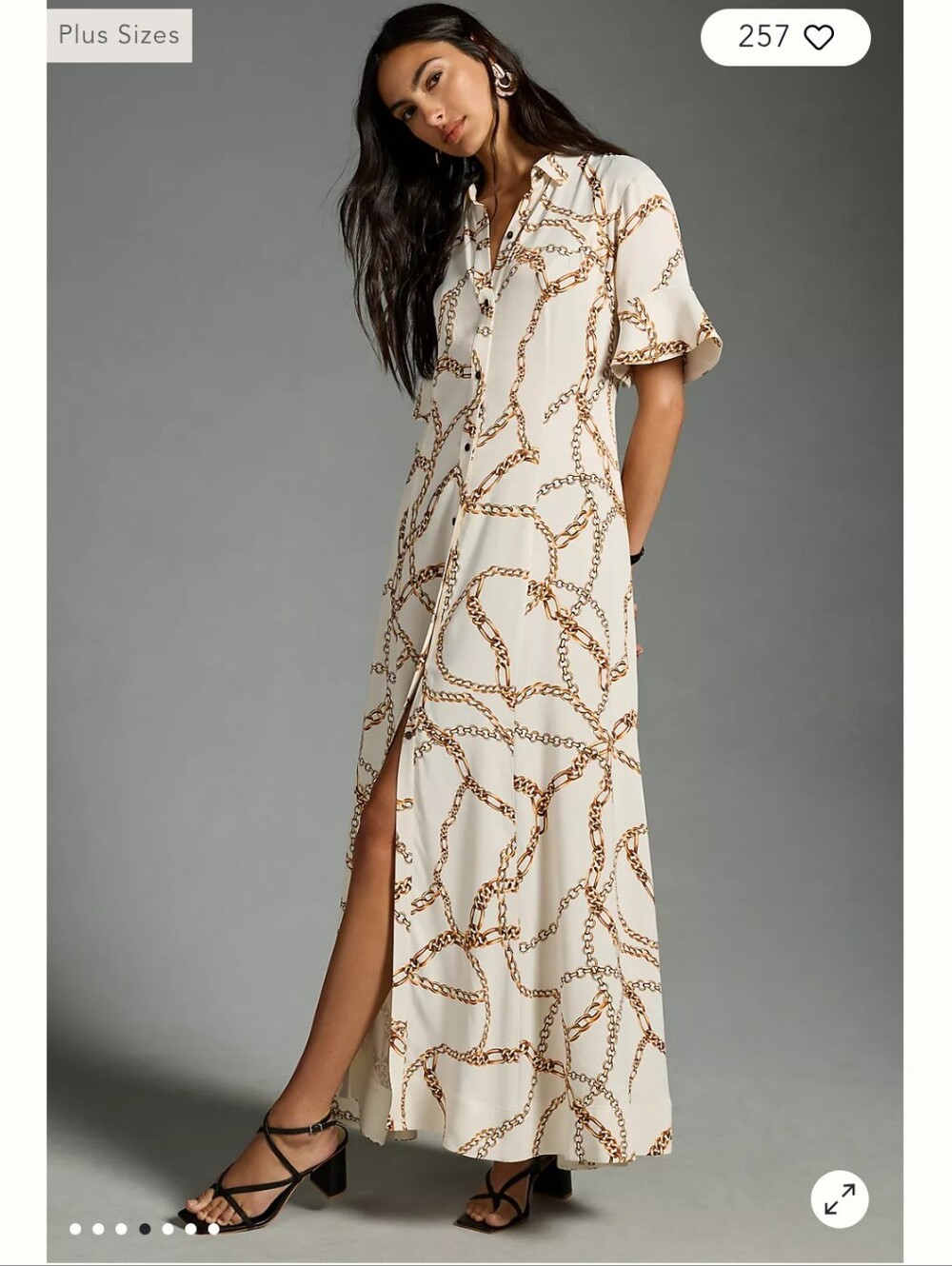 EUC Gorgeous Maeve By Anthropologie Printed Short-Sleeve Shirt Dress Size Small